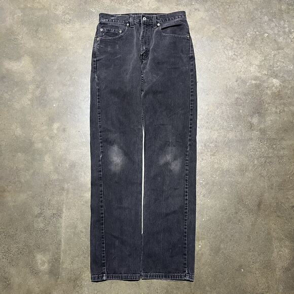 Vintage 90s Levi's 505 Black Regular Fit Jeans 30x34 - Picture 1 of 7